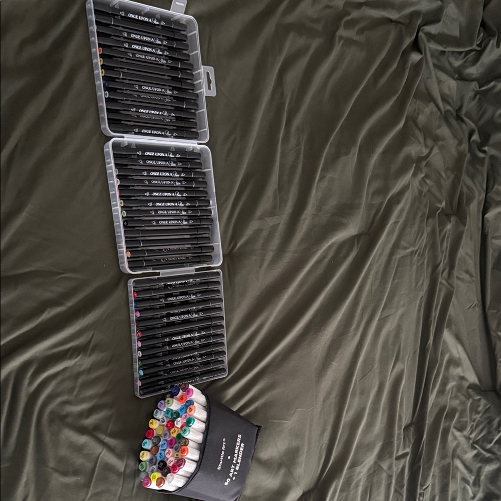 Colorful Dual Tip Brush Pens Set